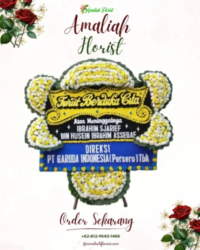 Papan Bunga Duka di Way Kandis